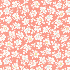 Jelly & Jam - Flour Sack Daisy Rhubarb Yardage Primary Image