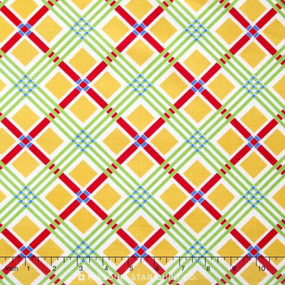 Chatterbox Aprons - Chatterbox Plaid Yellow Yardage