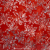 Artisan Batiks - Noel 4 Poinsettia Silver Metallic Yardage