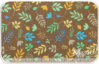 Zoofari - Leaves Brown Yardage