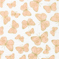 Embrace - Double Gauze Flutter Shell/Gold Metallic Yardage Primary Image