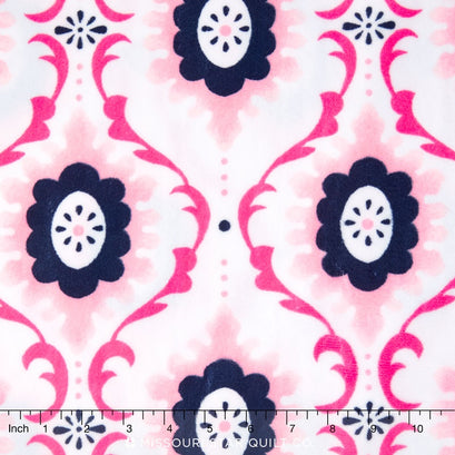 Cuddle® Prints - Flourish Paris Pink 60" Minky Yardage