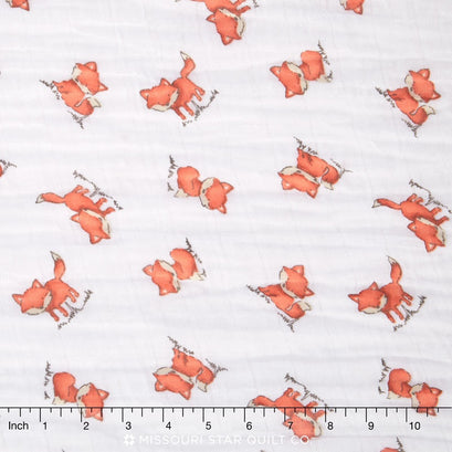 Embrace - Double Gauze Red Fox Natural Yardage