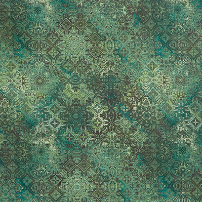 Stonehenge - Marrakech Spice Colorway Foulards Green Yardage