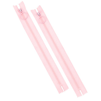 9" Hoop Pull Zippers - Pink