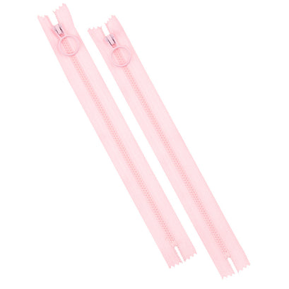 9" Hoop Pull Zippers - Pink