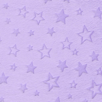 Cuddle® Embossed Star - Lilac 60" Minky Yardage