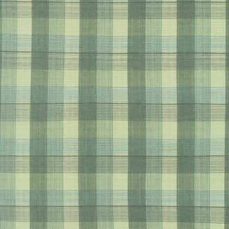 The Mountains are Calling - Window Pane Plaid Green Flannel Yardage