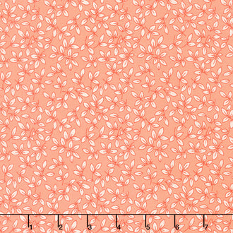 1930's Basics - Leaves Orange Yardage