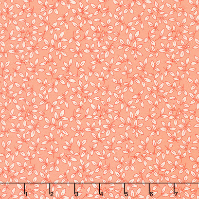 1930's Basics - Leaves Orange Yardage