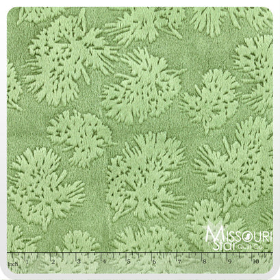 Cuddle® Prints Pine Ridge - Embossed Pine Olive 60" MInky Yardage