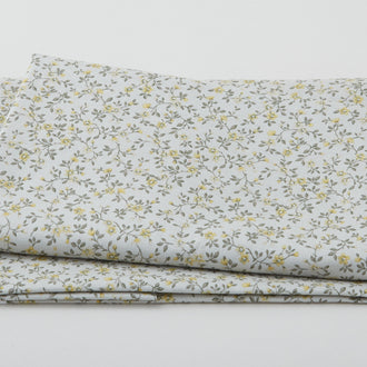 Zen Prints - Yellow Flower on Grey 2 Yard Cut