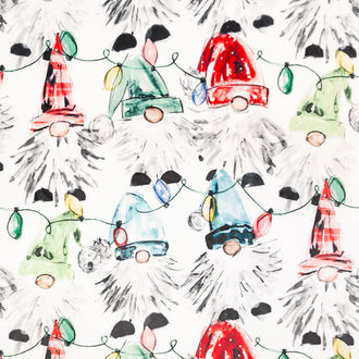 Cuddle® Prints - Don't Gnome Me Snow Digitally Printed Minky Yardage