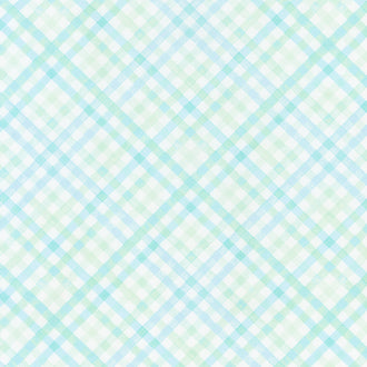 XOXO - Diagonal Plaid Light Teal Yardage