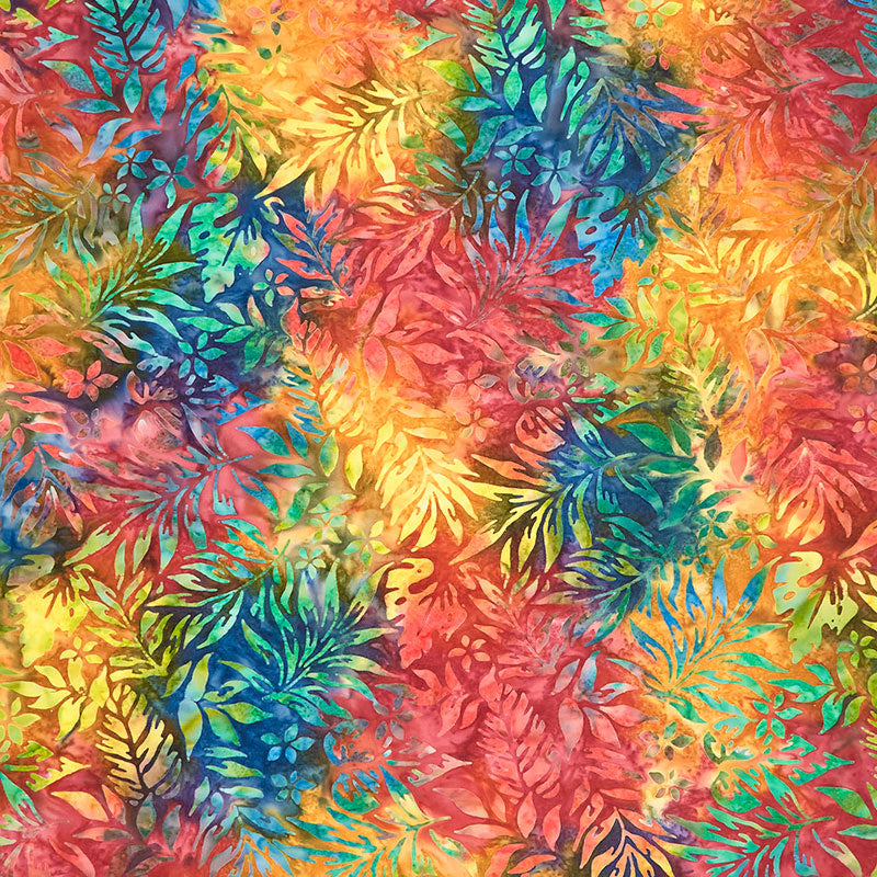  Robert Kaufman Artisan Batik Totally Tropical Leaves, Fabric by  The Yard (Ultra Marine) : Arts, Crafts & Sewing