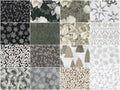 Holiday Flourish - Snow Flower Taupe Colorstory Metallic Fat Quarter Bundle Alternative View #2