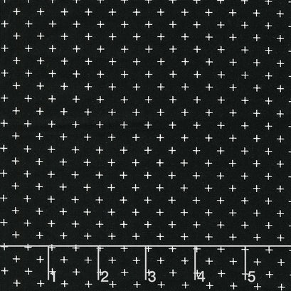 Fleur Noire - Criss Cross Black Yardage