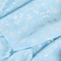 Holiday Flourish - Snow Flower - Blue ColorstorySwirls Sky Yardage Alternative View #1