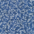 Holiday Flourish - Snow Flower - Blue ColorstorySwirls Navy Yardage Primary Image