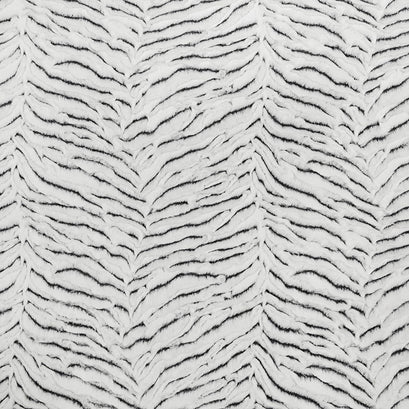 Luxe Cuddle® - Frosted Zebra Snow Black Minky Yardage