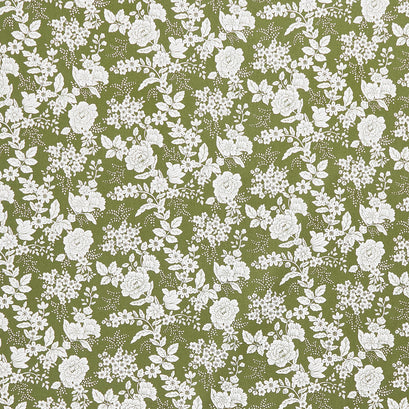 Tranquility - Floral Dark Green Yardage