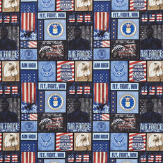 Military - Air Force Block Multi Yardage Primary Image