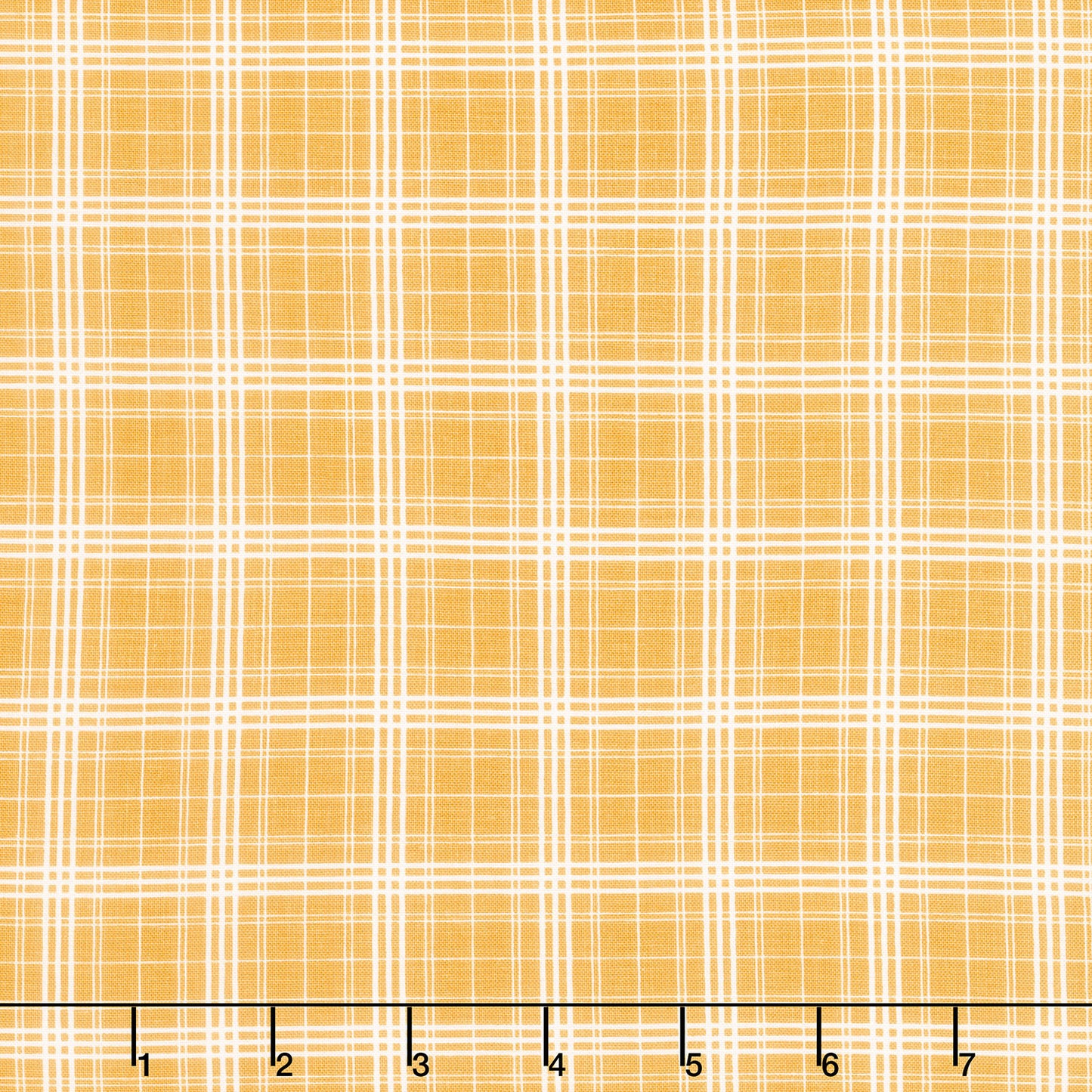 Farmhouse Summer - Plaid Gold Yardage Primary Image