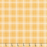 Farmhouse Summer - Plaid Gold Yardage Primary Image