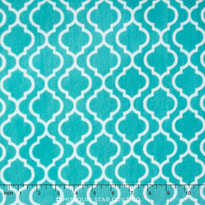 Cuddle® Prints - Trellis Teal 60" Minky Yardage