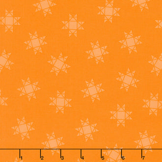 Quilt Town - Tossed Missouri Star Orange Yardage