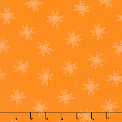 Quilt Town - Tossed Missouri Star Orange Yardage