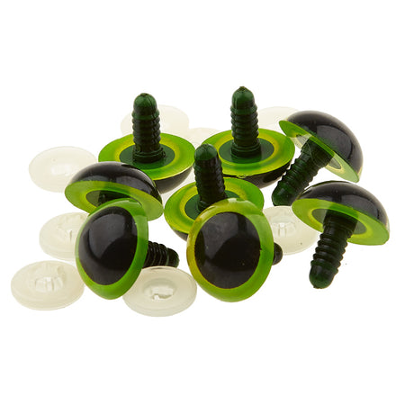 Plastic Safety Eyes - 12mm Black - 4 Pairs