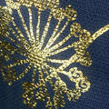 Embrace - Double Gauze Believe Cobalt/Gold Metallic Yardage Alternative View #1