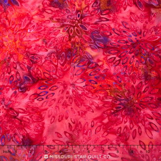 Malam Batiks - Sorbet Lotus Coffee Yardage