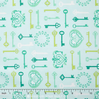 Carina - Key to My Heart Aqua Yardage