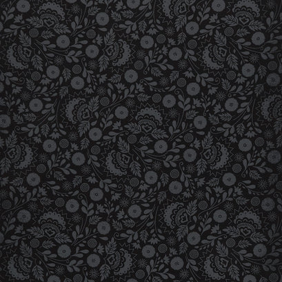 Jardin Noir - Plants Black Yardage