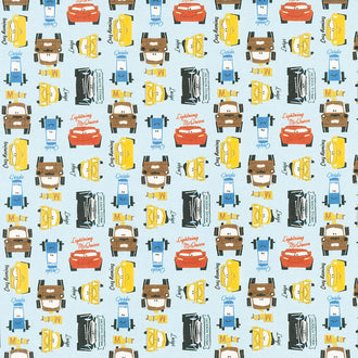 Cars - Car Friends Blue Yardage