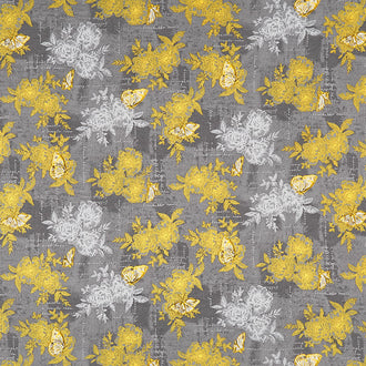 Belle - Once Upon A Time Graphite Yardage