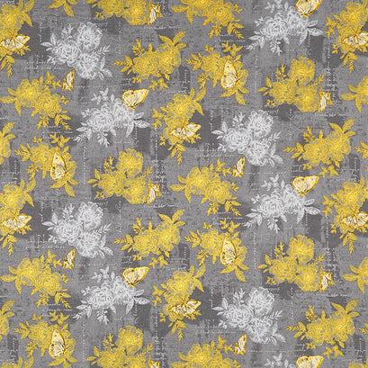 Belle - Once Upon A Time Graphite Yardage