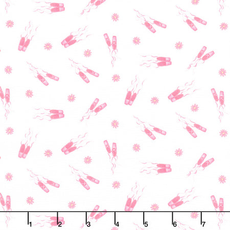 Ballet Bunnies - Pointe Shoes Ballet Slippers Blush Yardage