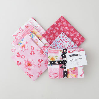 A Pink Celebration Favorites 6 Piece Fat Quarter Bundle