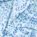 Holiday Flourish - Snow Flower - Blue ColorstoryDamask Sky Yardage Alternative View #1