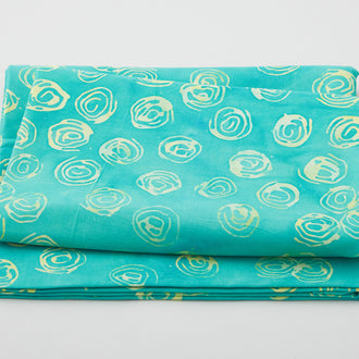 Adore Baliscapes Batiks - Scribble Dot Light Teal 2 Yard Cut