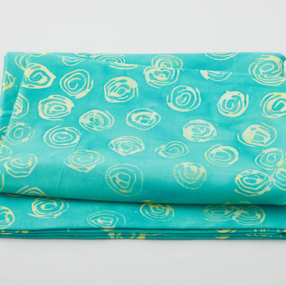 Adore Baliscapes Batiks - Scribble Dot Light Teal 2 Yard Cut