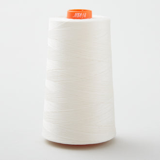 AURIfil 50 WT Cotton Mako Cone Thread Silver White