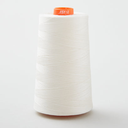 AURIfil 50 WT Cotton Mako Cone Thread Silver White