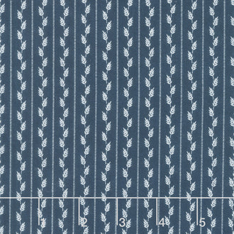 American Gatherings II - Wheat Row Loyal Blue Yardage