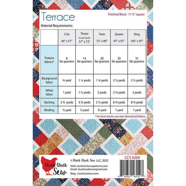 Terrace Quilt Pattern