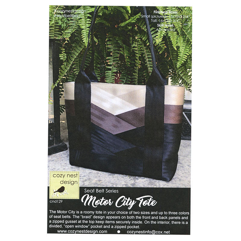 Motor City Tote Seat Belt Pattern