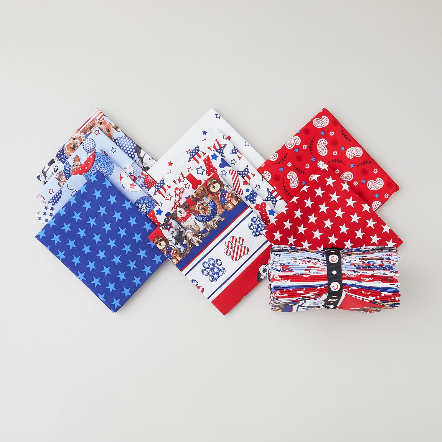 Assorted Patriotic Fat Quarter Bundles- 20 Fat Quarters - Cotton Fabric